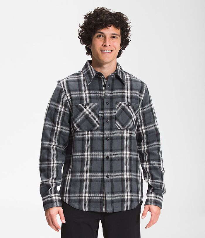 Camisa The North Face Hombre Gris Valley Twill Flannel 17506KWMA